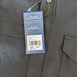 Mens New With Tags XL Huk Black Fishing Shirt